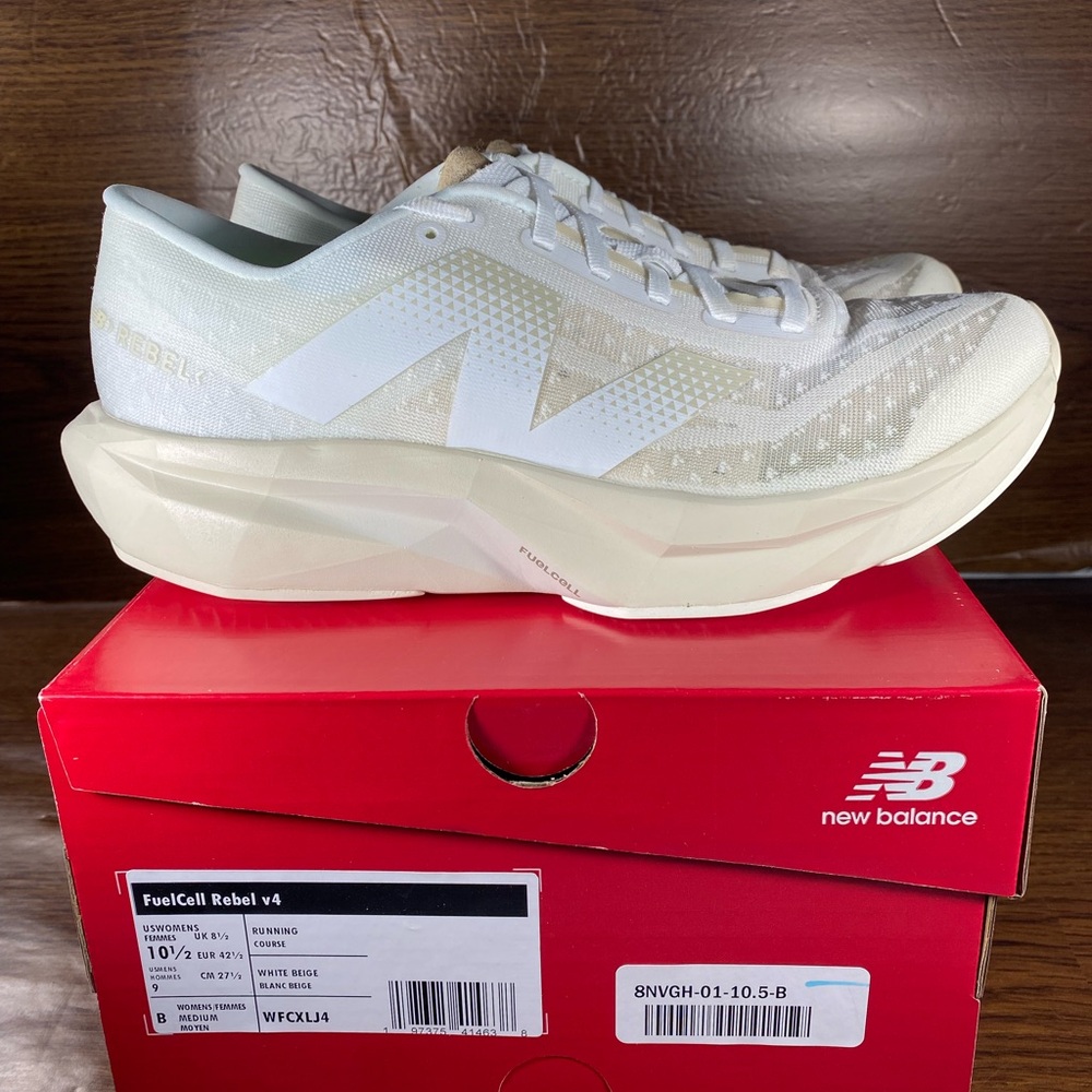 New Balance Women's FuelCell Rebel v4 Running Shoes - White size 10.5
